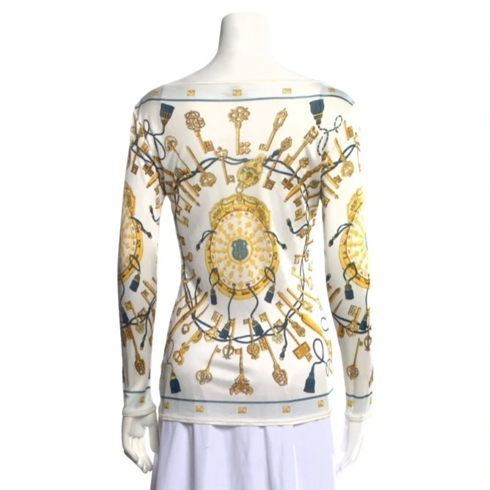 HERMÈS
Printed Bateau Neckline Top
Long sleeve - Picture 4 of 9